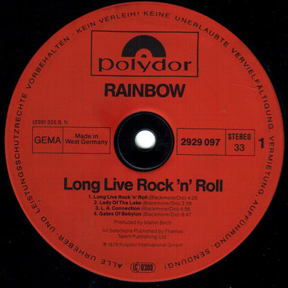 Rainbow - Long Live Rock 'n' Roll