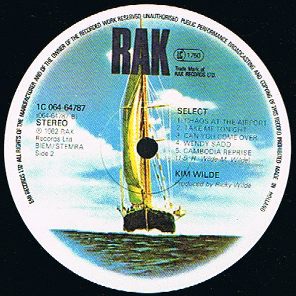 Kim Wilde ‎– Select