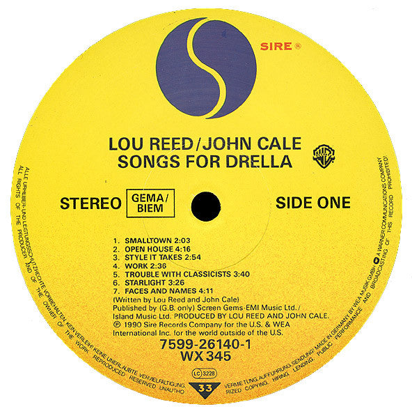 Reed/Cale - Lou/John - Songs For Drella