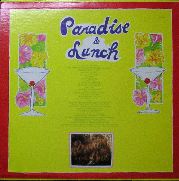Cooder, Ry ‎– Paradise And Lunch
