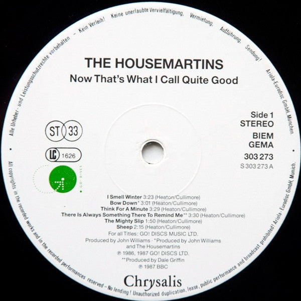 Housemartins - Now That's What I Call Good