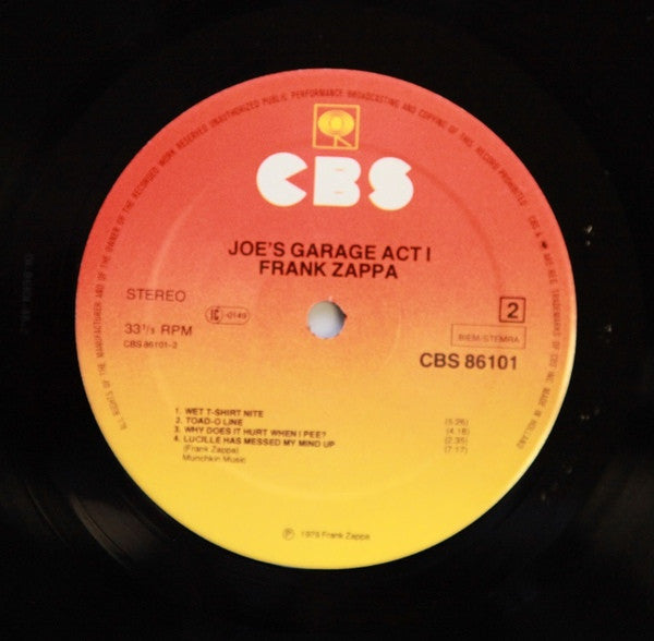 Zappa, Frank - Joe's Garage Act 1