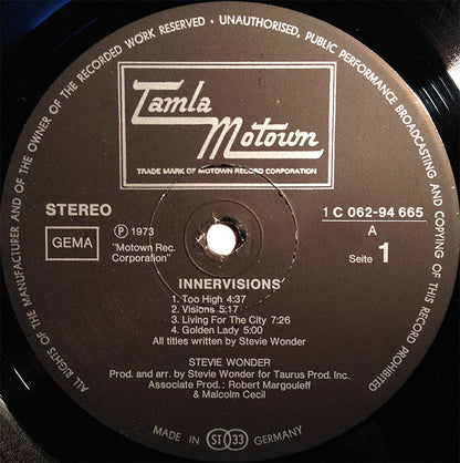 Wonder, Stevie - Innervisions