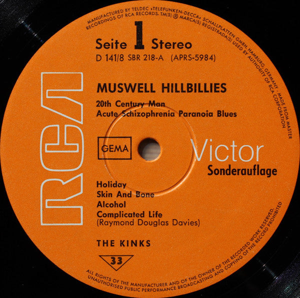 Kinks ‎– Muswell Hillbillies