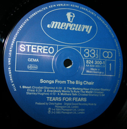 Tears For Fears - Songs From The Big Chair