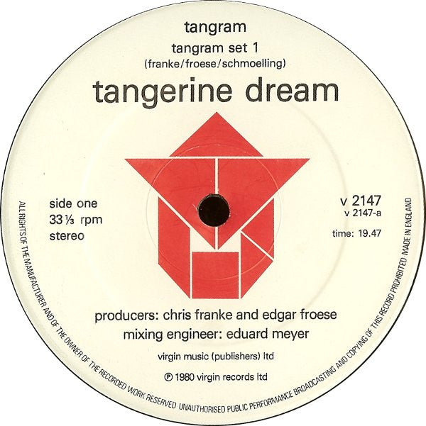 Tangerine Dream ‎– Tangram