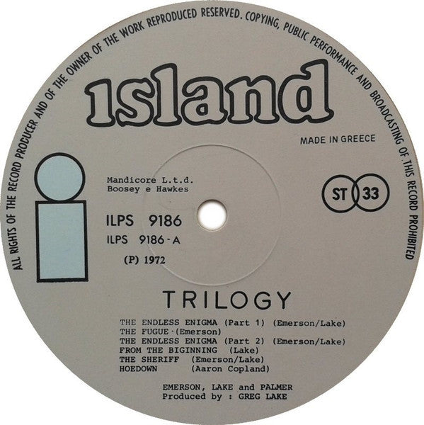 Emerson, Lake And Palmer - Trilogy