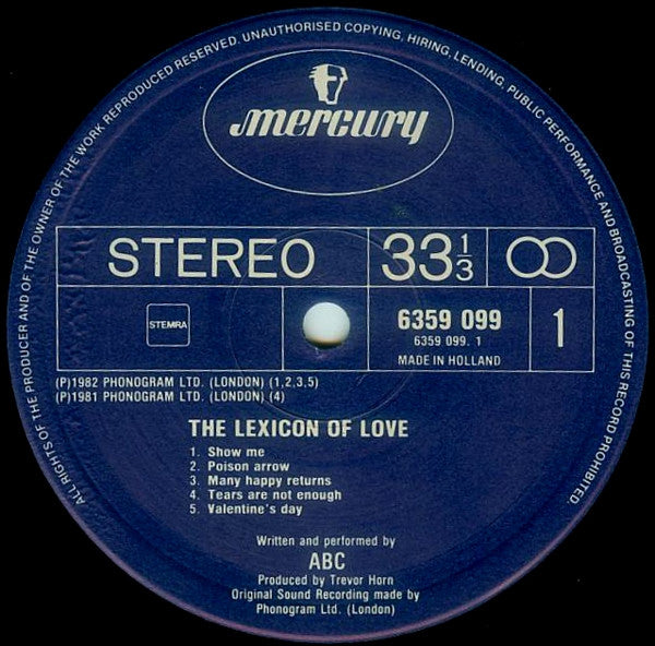 ABC - The Lexicon Of Love - RecordPusher  