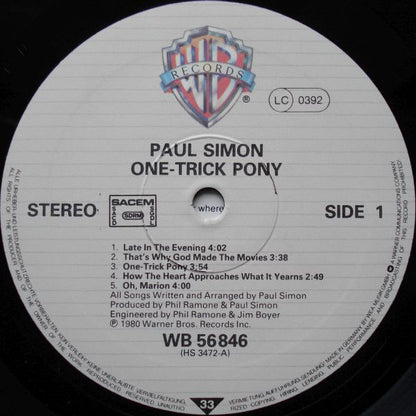 Paul Simon - One-Trick Pony