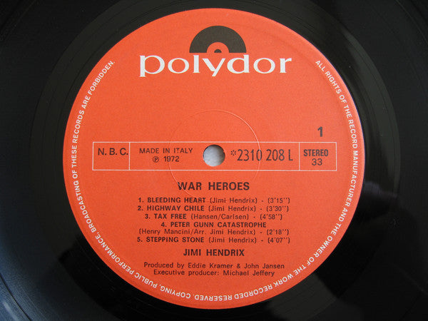 Hendrix, Jimi - War Heroes