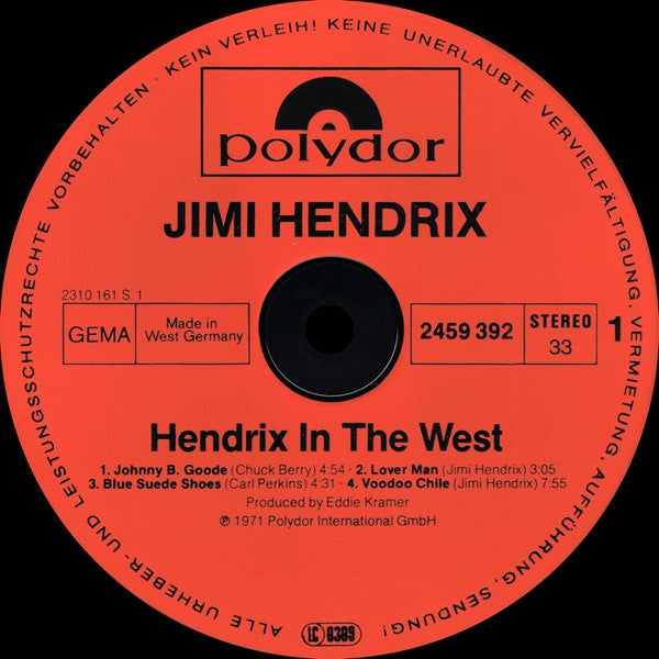 Hendrix, Jimi - In The West