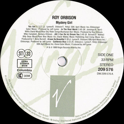 Orbison, Roy  ‎– Mystery Girl
