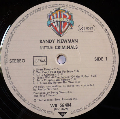 Newman, Randy - Little Criminals