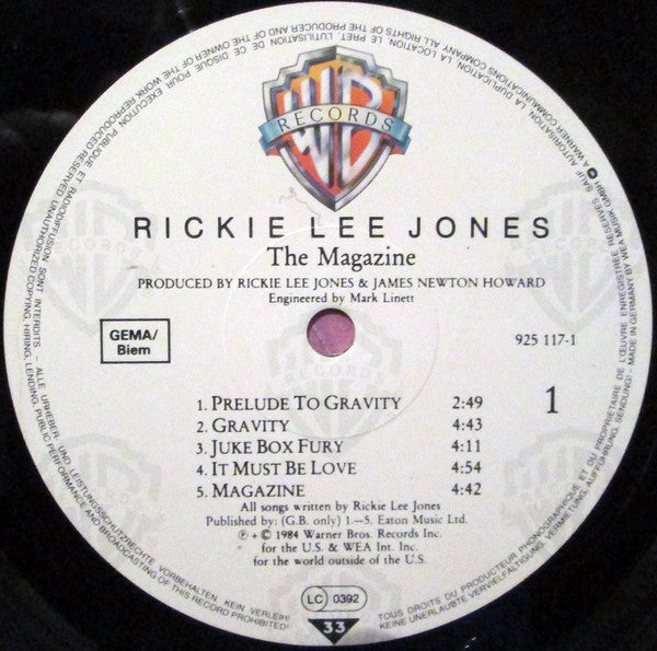 Jones, Rickie Lee ‎– The Magazine