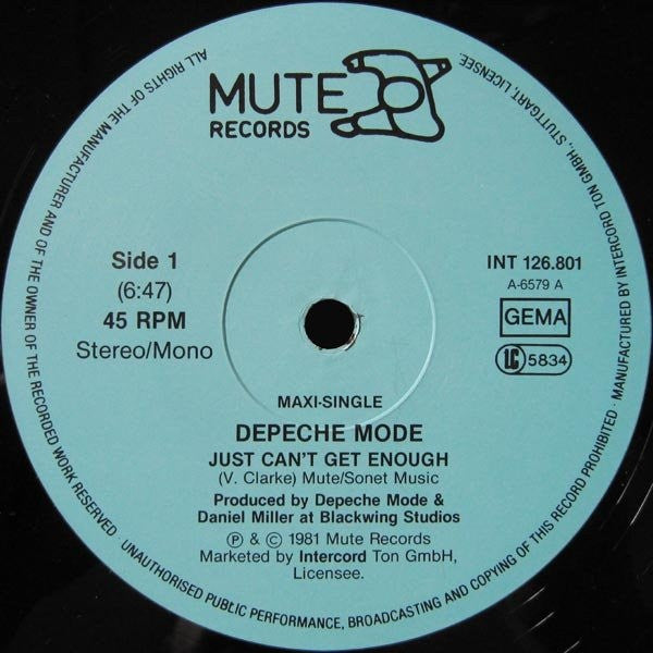 Depeche Mode ‎– Just Can't Get Enough