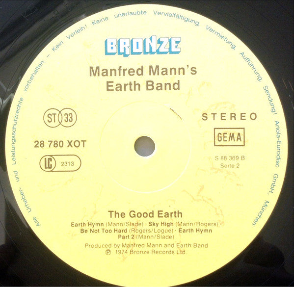 Manfred Mann's Earth Band ‎– The Good Earth