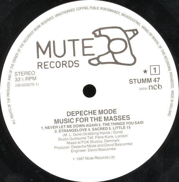 Depeche Mode - Music For The Masses – RecordPusher - International