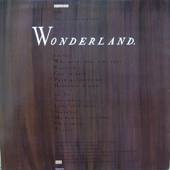 Erasure - Wonderland