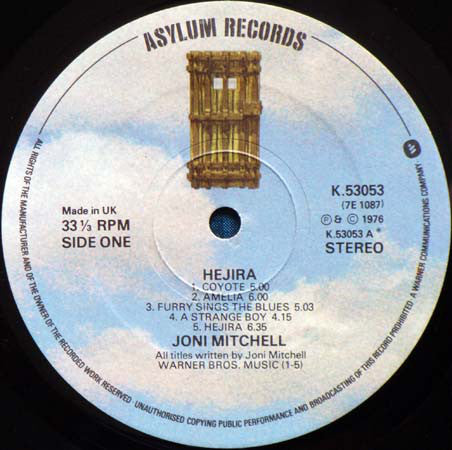 Mitchell, Joni - Hejira