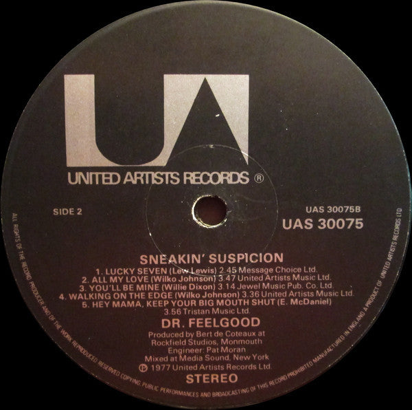 Dr. Feelgood - Sneakin Suspicion - RecordPusher  