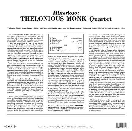 Monk, Thelonious ‎– Misterioso