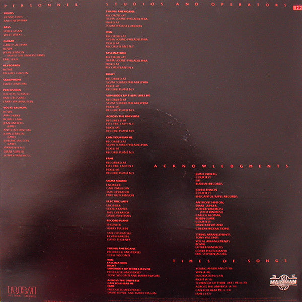 Bowie, David - Young Americans