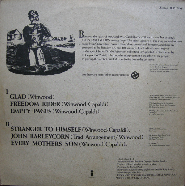 Traffic ‎– John Barleycorn Must Die