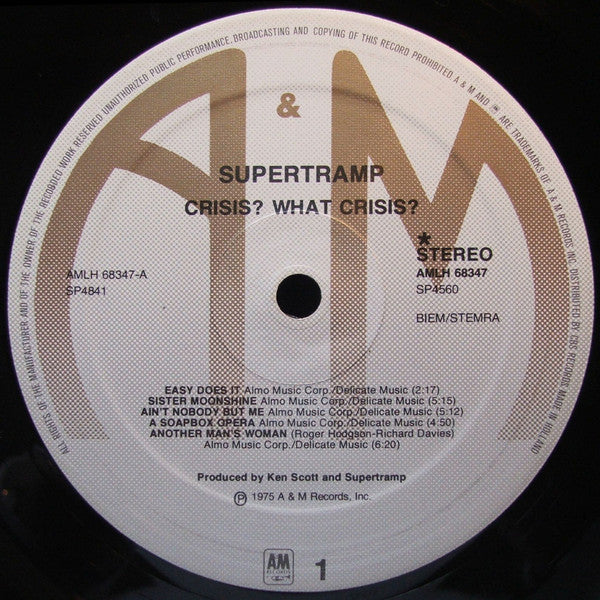 Supertramp - Crisis ! What Crisis ?