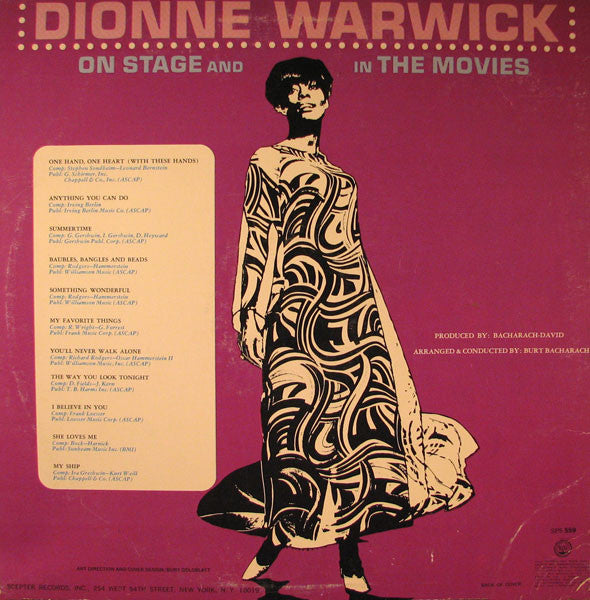 Warwick, Dionne - On Stage In The Movies