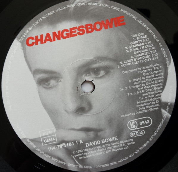Bowie, David - ChangesBowie - RecordPusher  