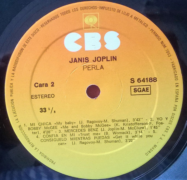Joplin, Janis - Pearl