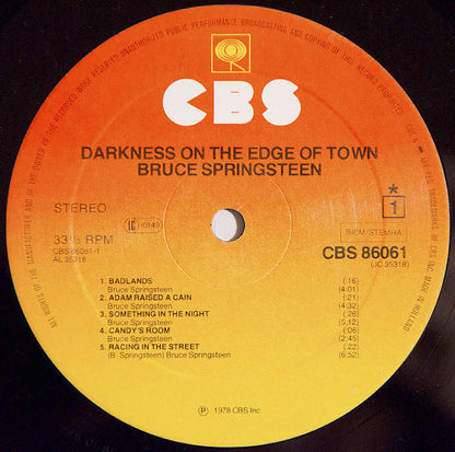 Springsteen, Bruce - Darkness On The Edge Of Town
