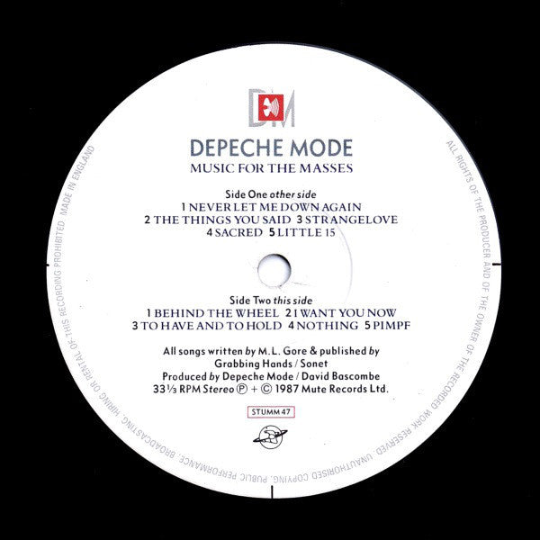 Depeche Mode - Music For The Masses