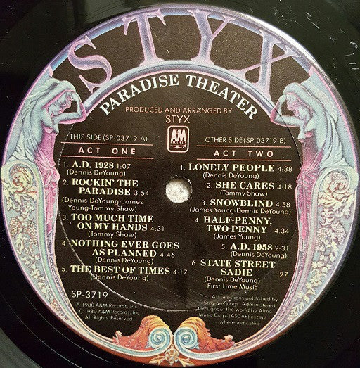 Styx ‎– Paradise Theatre – RecordPusher - International Vinyl