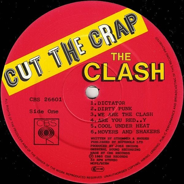 Clash - Cut The Crap