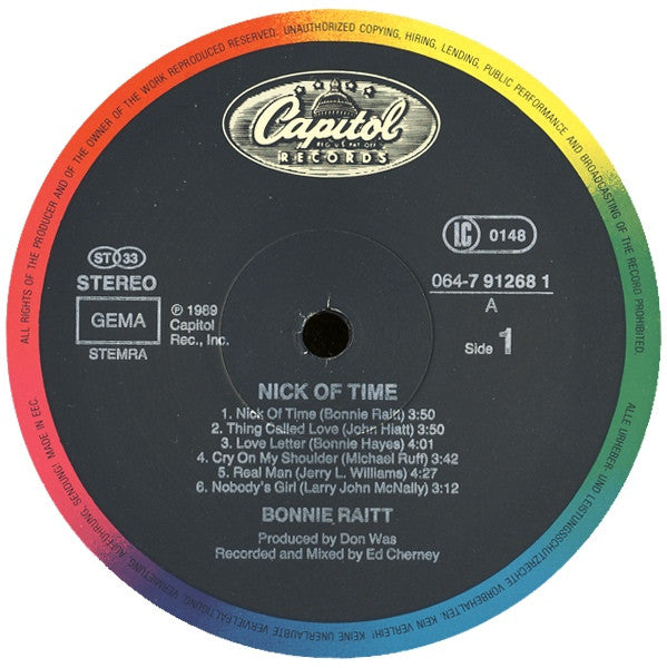 Raitt, Bonnie - Nick Of Time