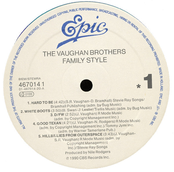 Vaughan Brothers - Family Style