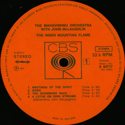 Mahavishnu Orchestra With John McLaughlin ‎– The Inner Mounting Flame