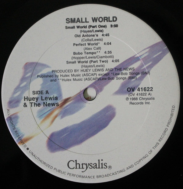 Huey Lewis & The News ‎– Small World