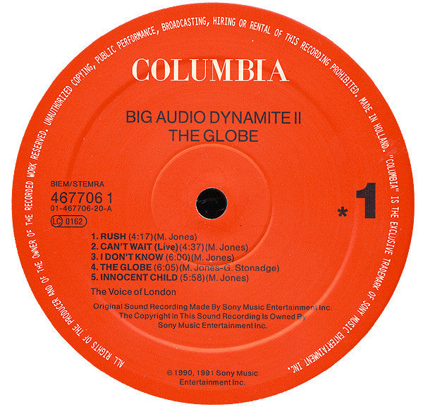 Big Audio Dynamite II - The Globe