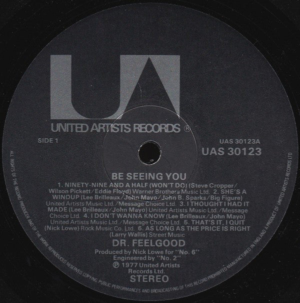 Dr. Feelgood - Be Seeing You