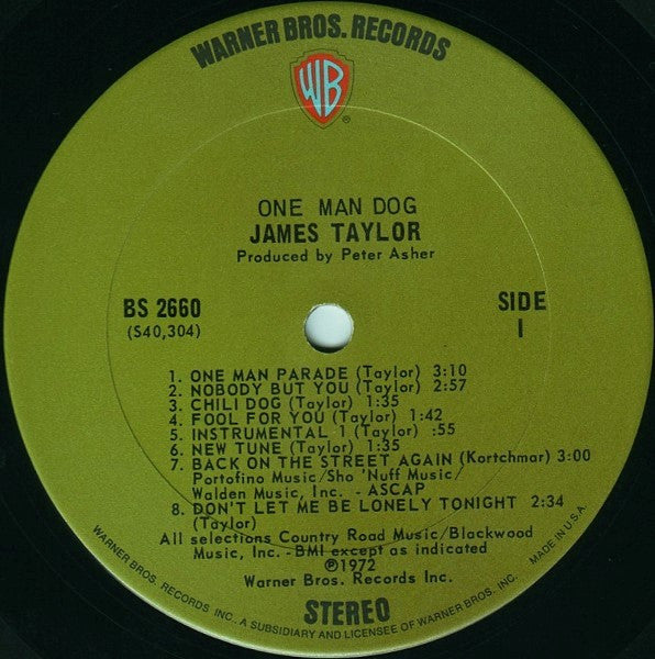 Taylor, James - One Man Dog