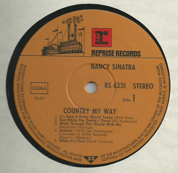 Sinatra, Nancy ‎– Country, My Way