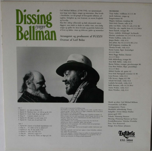 Dissing, Povl ‎– Dissing Synger Bellman