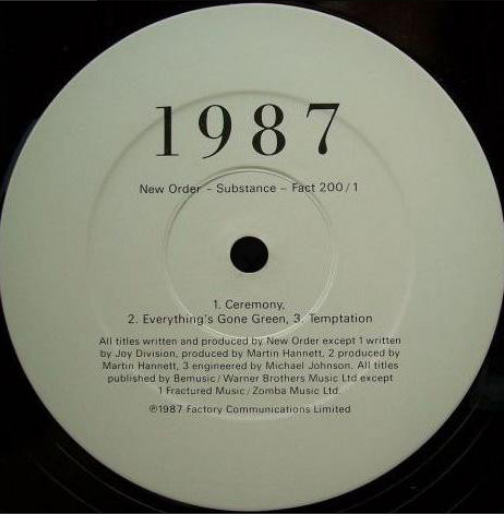 New Order ‎– Substance