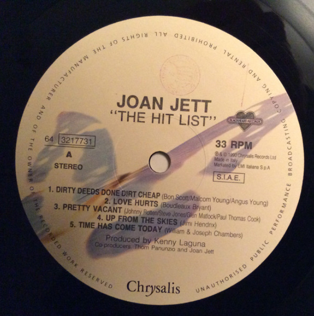 Jett, Joan - The Hit List