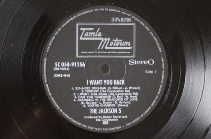 Jackson 5 ‎– I Want You Back