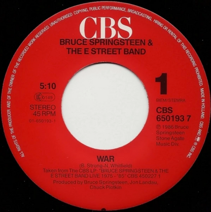 Springsteen, Bruce - War