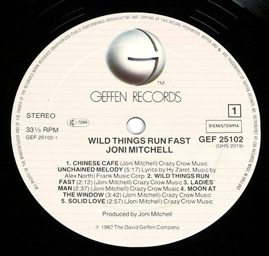 Mitchell, Joni - Wild Things Run Fast