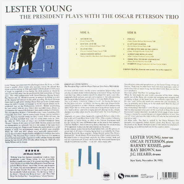 Young, Lester - President Plays With the Oscar Peterson Trio